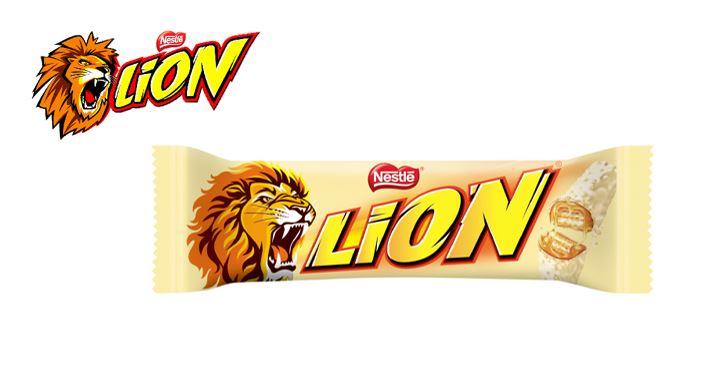 Шоколадный батончик Nestle Lion White в белом шоколаде 42 гр. (40 шт. в упаковке)