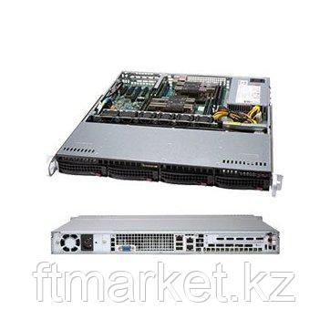 Supermicro 1.1U Chassis for motherboard support size: (12" x 10") (9.6" x 9.6"), 4 x 3.5" hot-swap SAS/SATA - фото 1 - id-p100823000