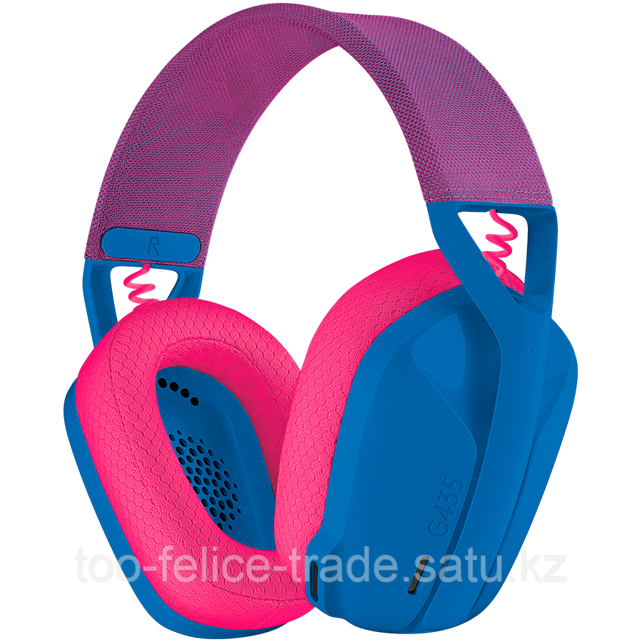 Гарнитура беспроводная игровая Logitech G435 Wireless Gaming Headset - Blue (M/N: A00149, A00150) - фото 1 - id-p106589915