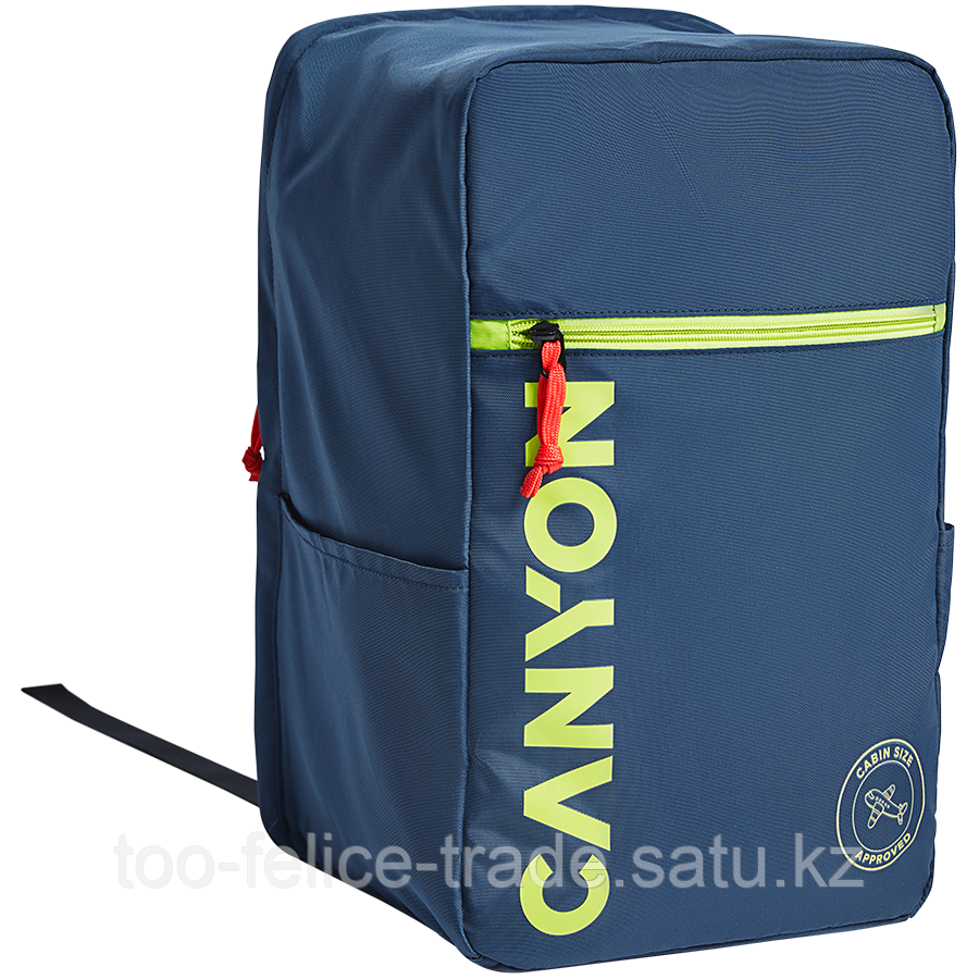 CANYON CSZ-02, cabin size backpack for 15.6'' laptop,polyester,navy - фото 2 - id-p106722422