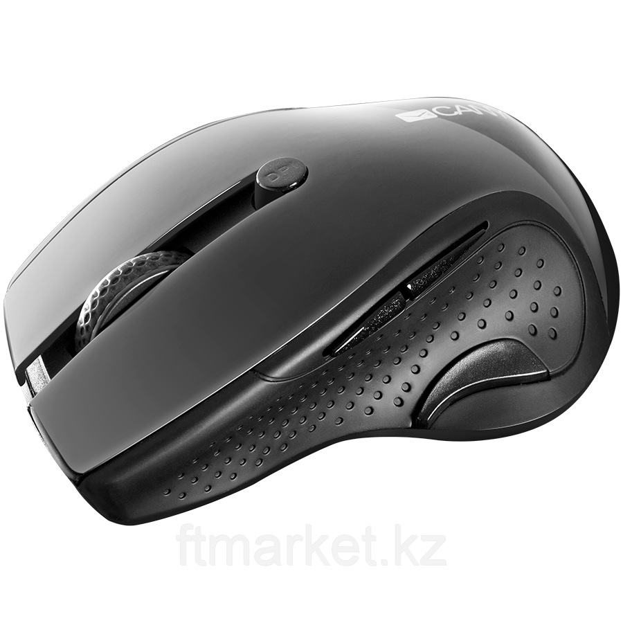 CANYON MW-01, 2.4GHz wireless mouse with 6 buttons, optical tracking - blue LED, DPI 1000/1200/1600, Black - фото 4 - id-p106722429