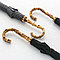 Зонтик Parachase 7160 c бамбуковой ручкой (черный), фото 4