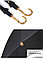 Зонтик Parachase 7160 c бамбуковой ручкой (черный), фото 9