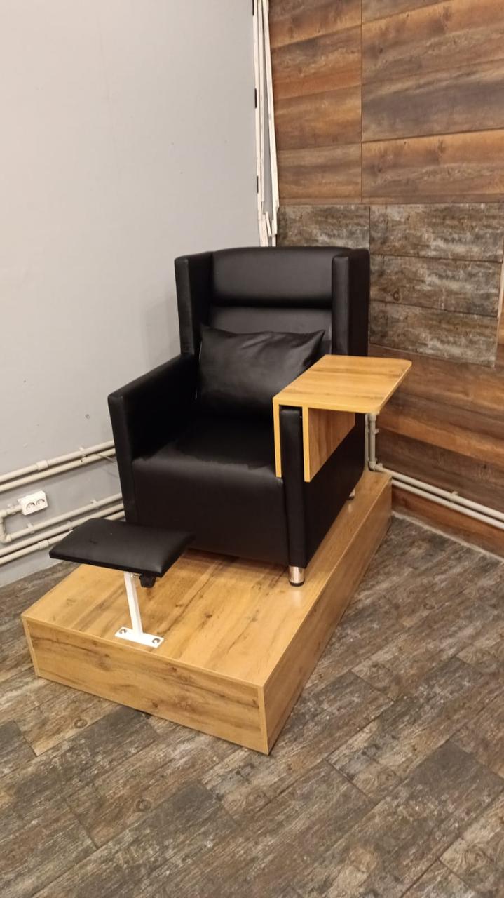 Коричневое педикюрное кресло с подиумом и акриловой ванночкой BM-PK-003 - фото 4 - id-p84126484