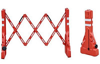 Переносной раздвижной пластиковый барьер "красная гитара" 2,2м