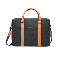 Сумка для ноутбука 16" VINGA Bosler из канваса, черный; , Длина 30 см., ширина 9 см., высота 40 см., диаметр 0