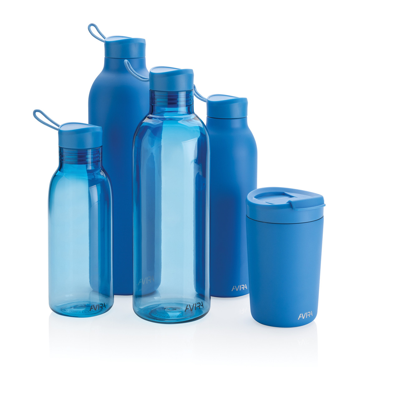 Бутылка для воды Avira Atik из rPET RCS, 1 л, синий; , , высота 26,6 см., диаметр 8,3 см., P438.045 - фото 7 - id-p107646721