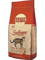 474643 Araton Cat Adult Salmon, сухой корм для взрослых кошек с лососем, уп.15кг.