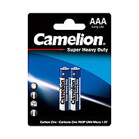 CAMELION R03P-BP2B Батарейка Super Heavy Duty, AAA, 1.5V, 550mAh, 2 шт. в блистере