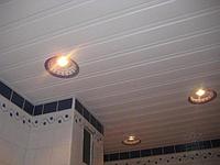 Реечный потолок белый, матовый