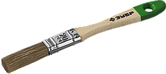 Кисть плоская  ЗУБР "ЛАЗУРЬ-МАСТЕР", смешанная щетина, деревянная ручка, 20мм