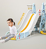 Детская горка с качелей WXR3 голубой, фото 3