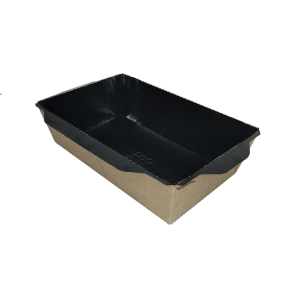 OSQ (Doeco) OSQ OPSALAD 800BE Упаковка 20,7х12,7х5,5см 800мл черное дно (крышка отдельно)