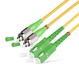 Патч Корд Оптоволоконный SC/APC-LC/APC SM 9/125 Duplex 3.0мм 1 м