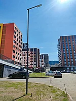 Металлические опоры освещения прямые высотой от 5м до 8м с кронштейном