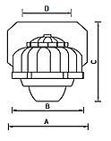 Светильник ACORN LED Ex 40W D120 850 HG, фото 3