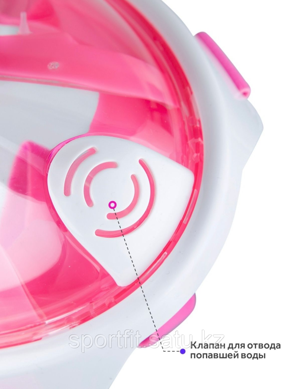 Подводная маска для снорклинга розовый XL - фото 6 - id-p107671052