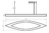 Светильник SHARP/P 1350 FLD WH 4000K m01, фото 3