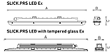 Светильник SLICK.PRS LED 30 with driver box /tempered glass/ with through wiring Ex 5000K, фото 4