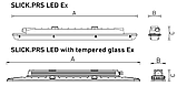 Светильник SLICK.PRS LED 30 with driver box /tempered glass/ with through wiring Ex 5000K, фото 3