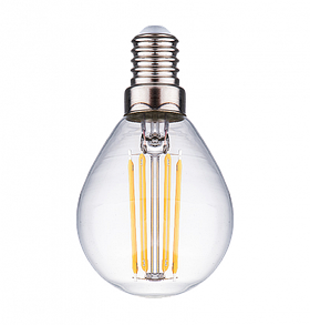 Лампа светодиодная нитевидная прозрачная шар G45 11Вт 2700К Е14 Фарлайт