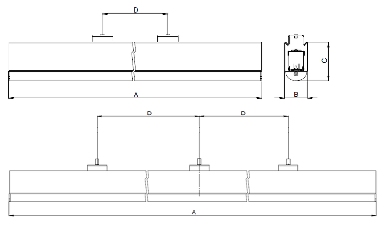 Светильник LNK LED MINI 2x30 /main line harness/ 4000K - фото 3 - id-p107669571