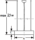 Светильник SOL P LED 450 WH 2700K (low lumen), фото 3