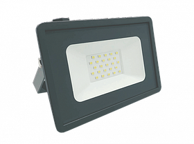 Прожектор светодиодный СДО 20Вт зеленый свет IP65 серый корпус Фарлайт