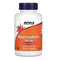 Now foods никотинамид, 500мг, 100 вегетарианских капсул