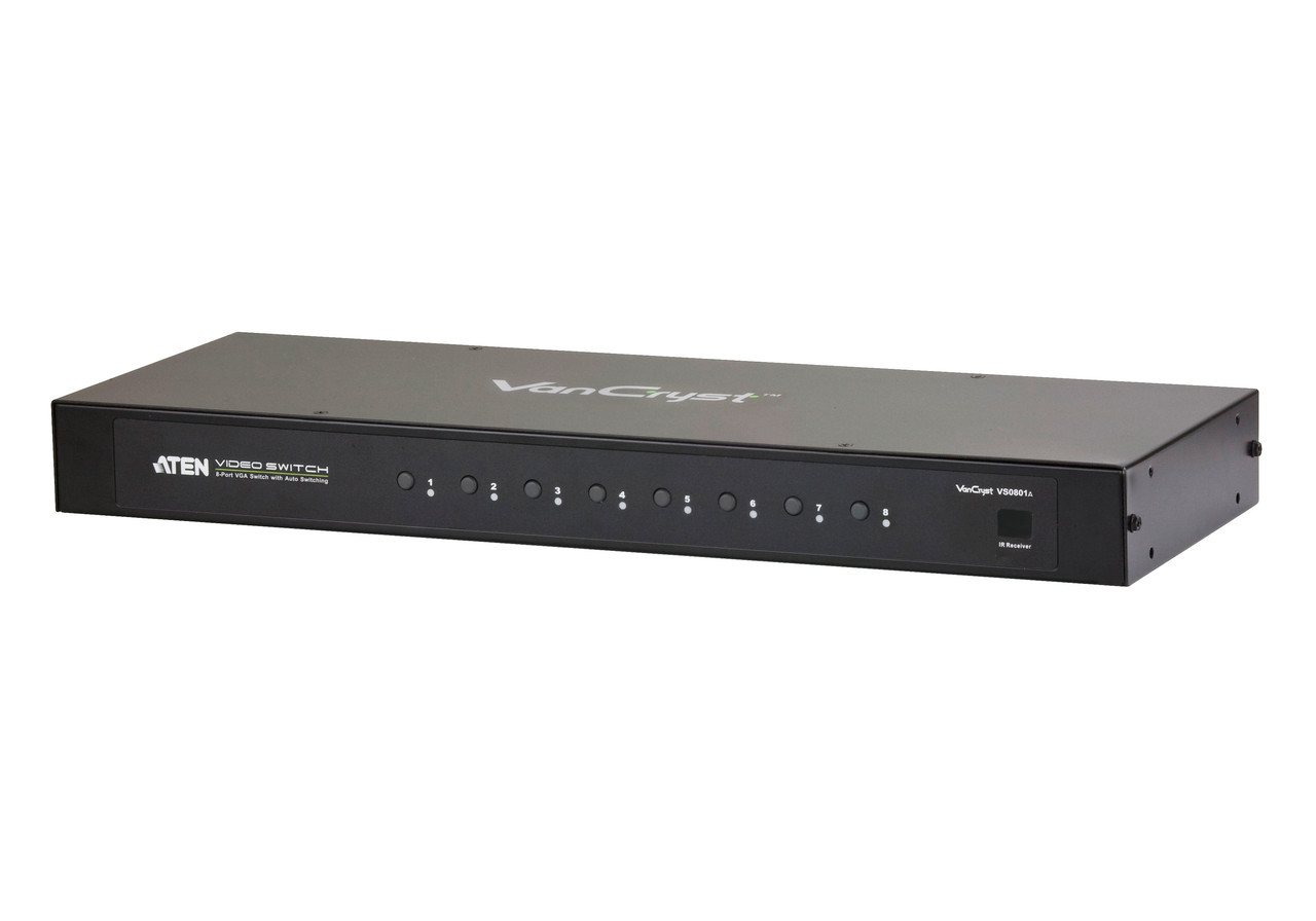 Коммутатор VGA и Аудио 8-портовый с автоматическим переключением VS0801A ATEN