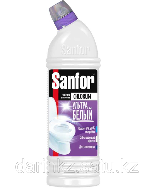 Средство для унитаза Sanfor, Chlorum, гель, 750 мл