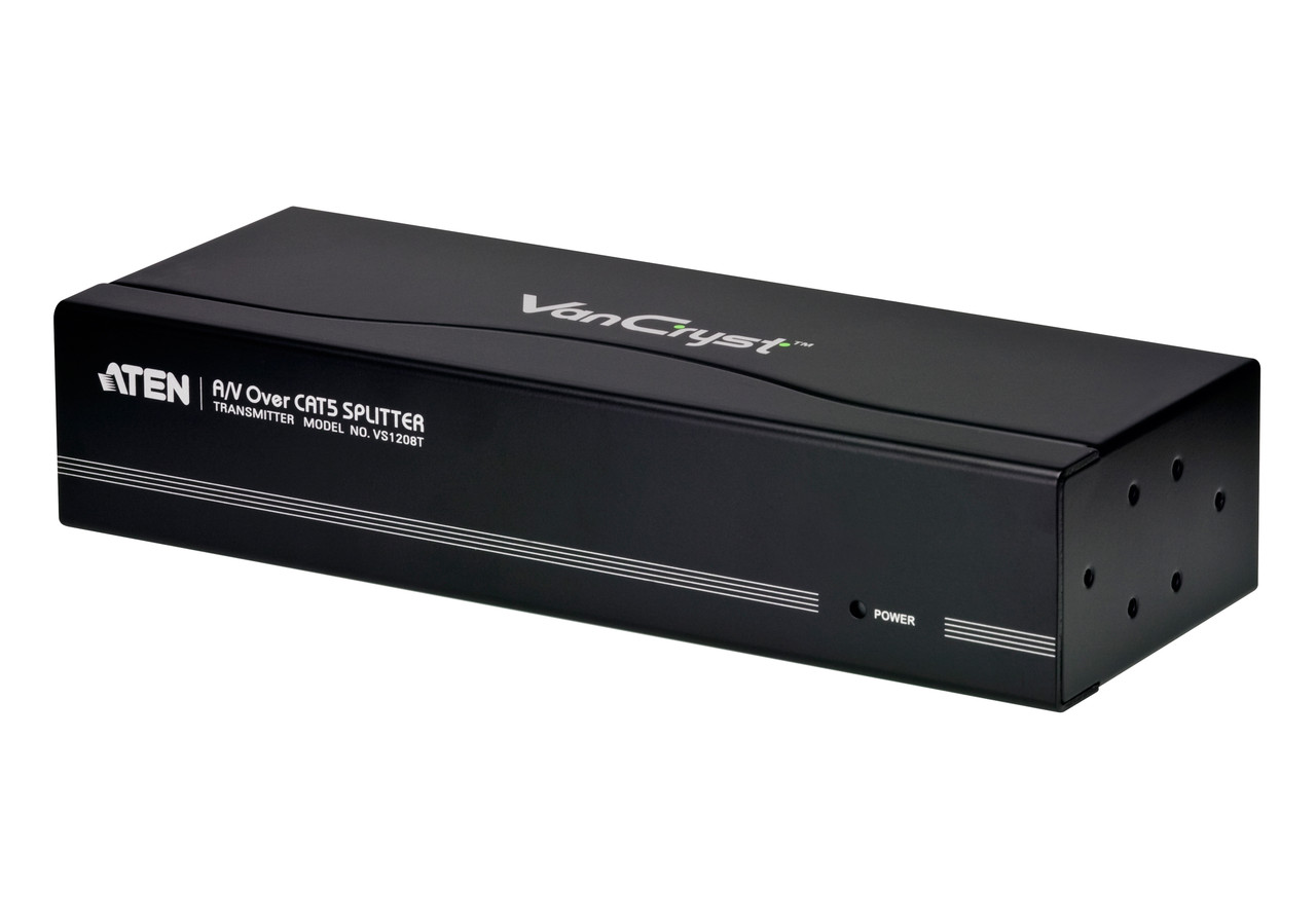 Разветвитель VGA и Аудио по кабелю Cat 5 8-портовый VS1208T ATEN