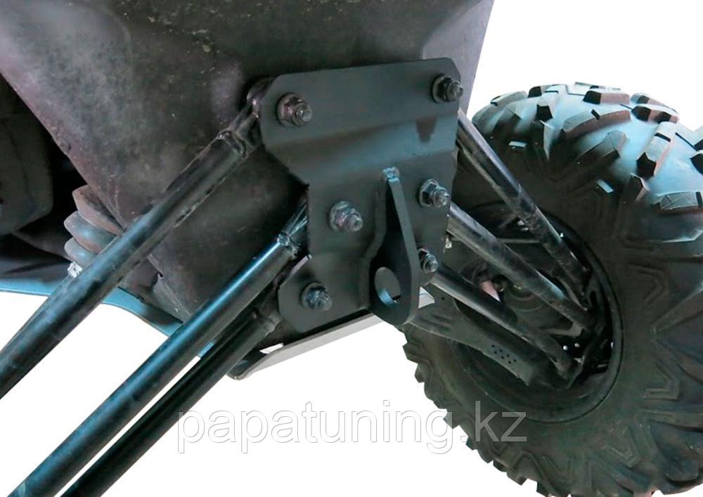 Усиленная площадка задних рычагов с креплением буксировочного троса сталь для квадроцикла BRP Maverick X3 - фото 3 - id-p107658173