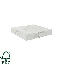 Полка мебельная Spaceo White Marble, 230x235x38 мм, МДФ, цвет белый мрамор