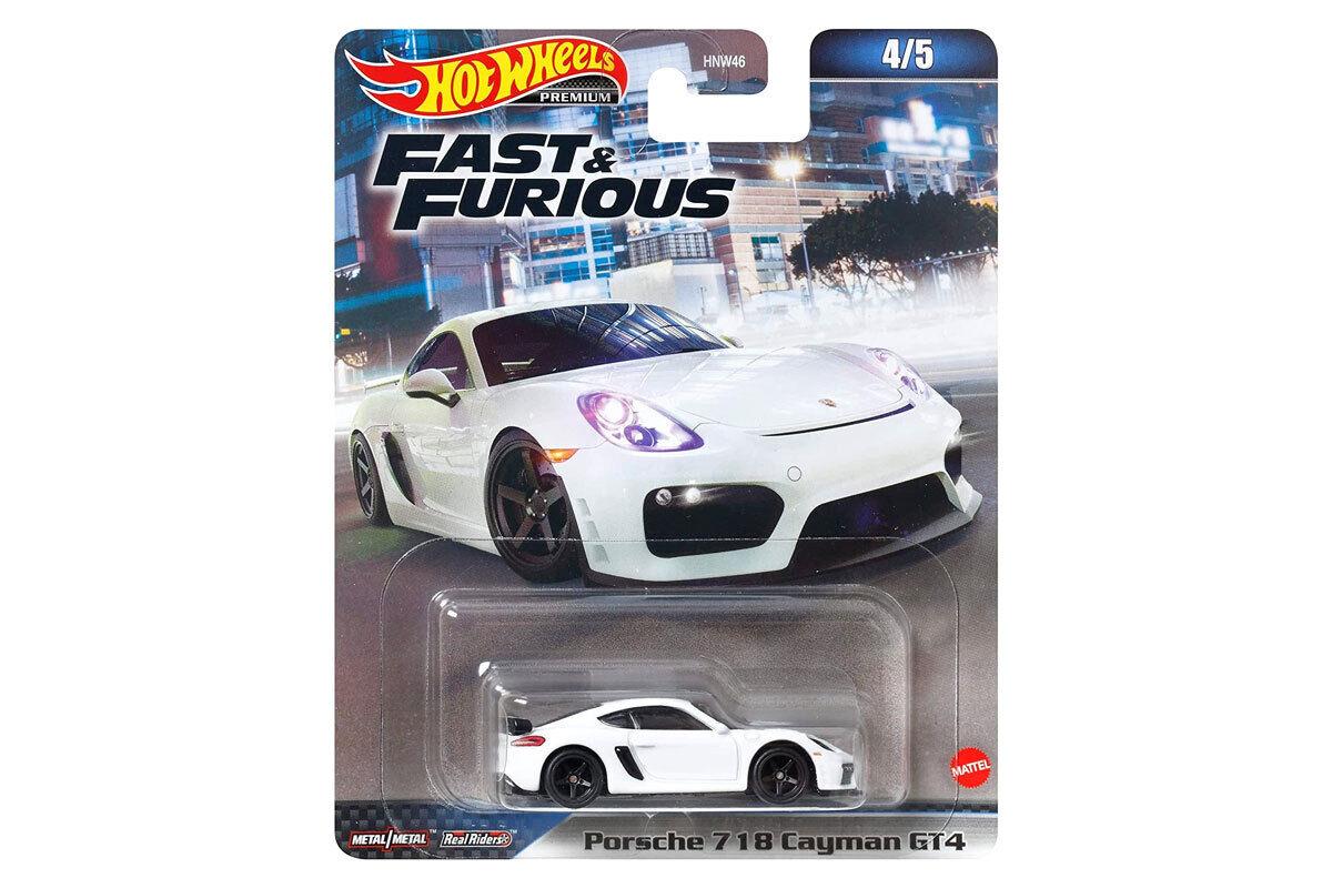 Hot Wheels Металлическая модель Porsche 718 Cayman GT4 HKD20, Хот Вилс Форсаж - фото 1 - id-p107674502