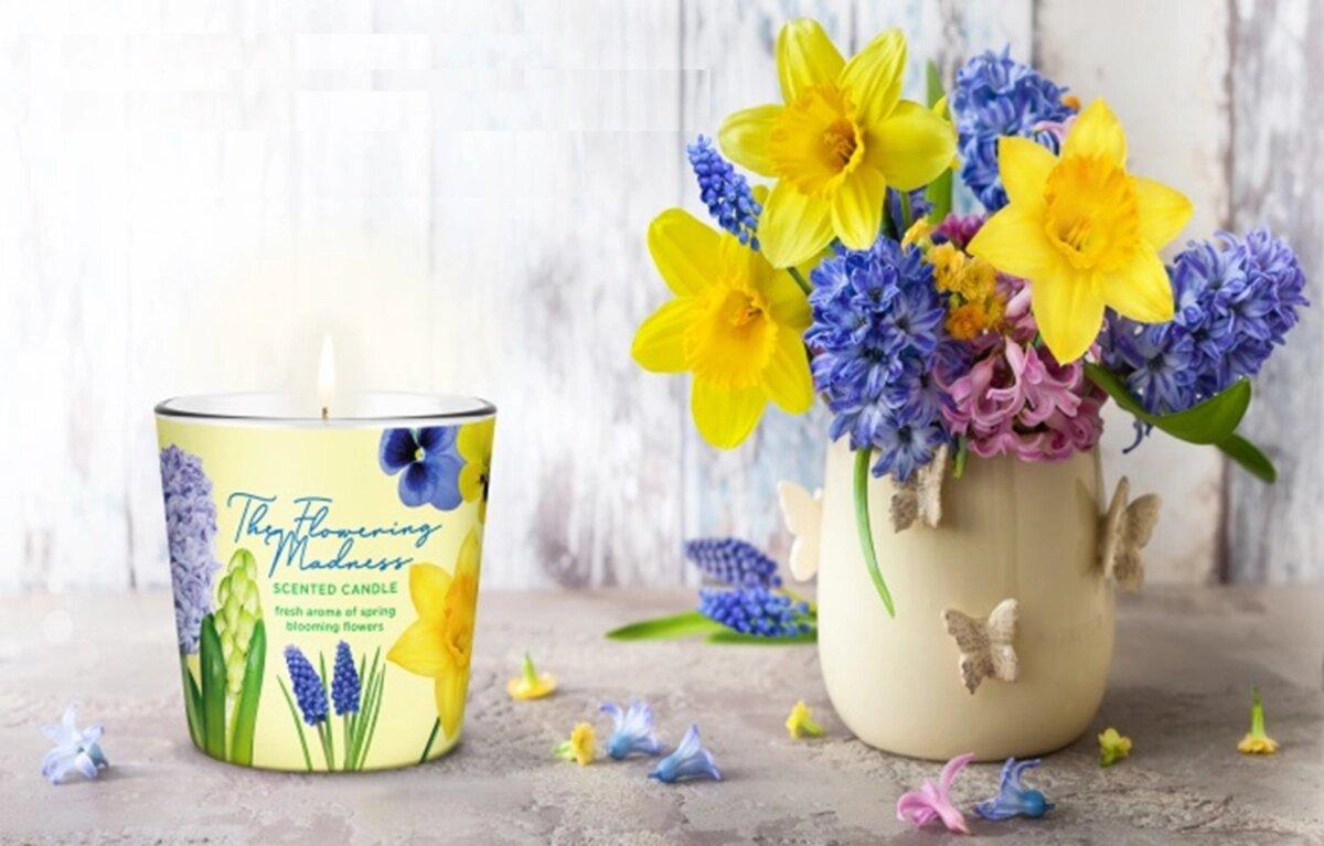 Аромасвеча BARTEK в стаканеЦветущее безумие 115гр (FLOWERING MADNESS)