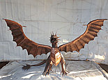 Статуя дракон художественная ковка 3х1,6х1,6, фото 2