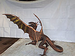 Статуя дракон художественная ковка 3х1,6х1,6, фото 3