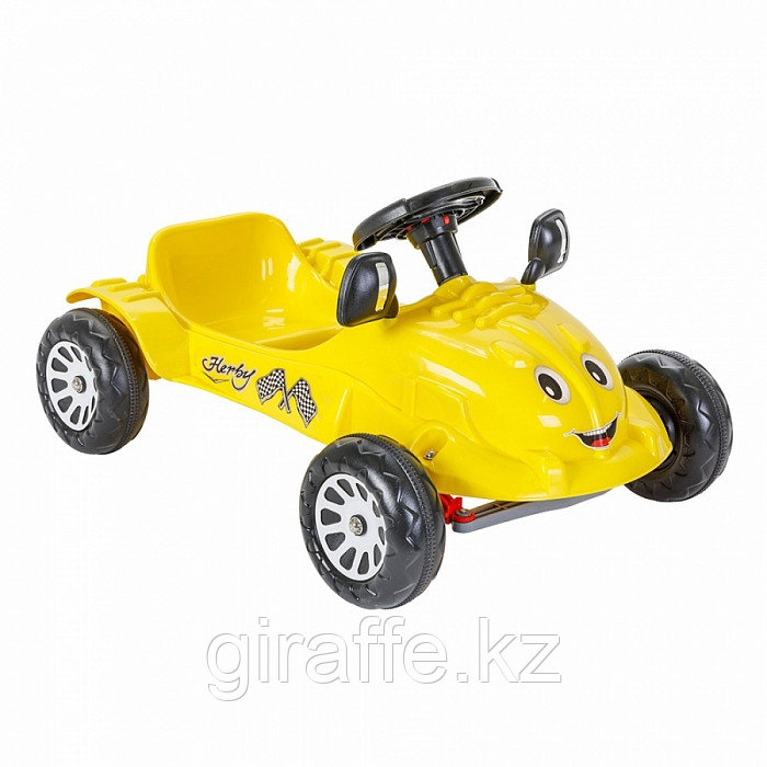Детская педальная машина Pilsan Herby Car Yellow/Желтый