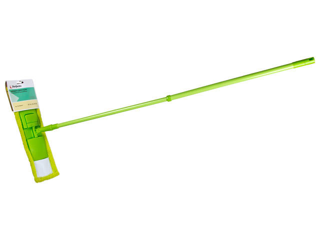 Швабра для пола с насадкой из микрофибры Solid, зеленая, PERFECTO LINEA (PERFECTO LINEA) - фото 1 - id-p107707404