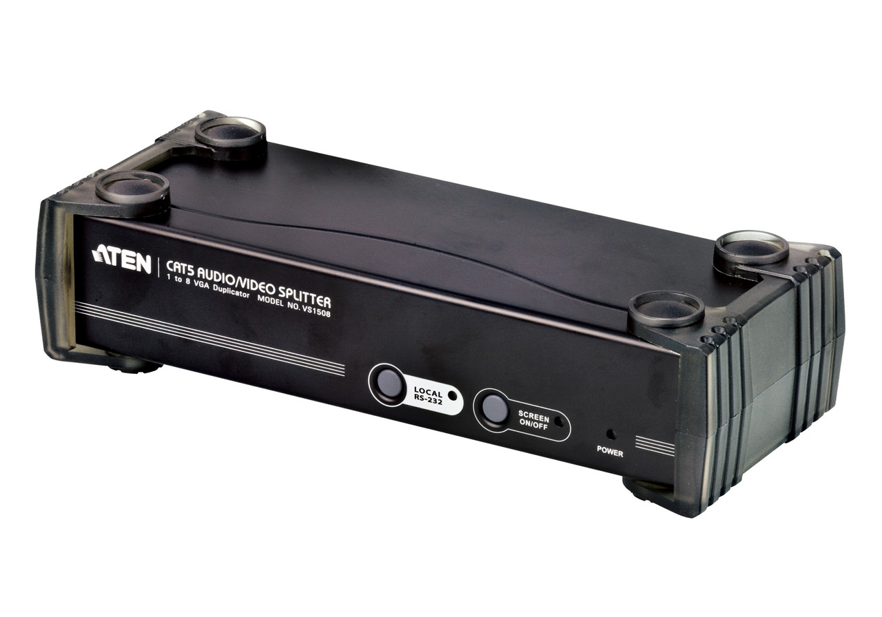 Разветвитель VGA, Аудио и RS-232 по кабелю Cat 5 8-портовый VS1508T ATEN - фото 1 - id-p4843085