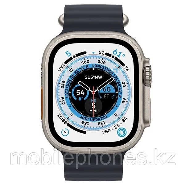 Смарт-часы Apple Watch Ultra GPS + Cellular 49mm Titanium Case with Midnight Ocean Band - фото 1 - id-p107709658