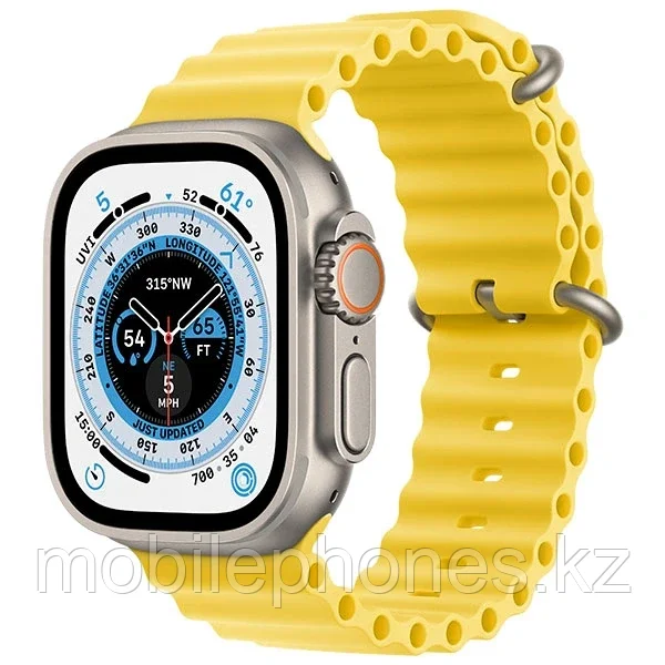 Смарт-часы Apple Watch Ultra GPS + Cellular 49mm Titanium Case with Yellow Ocean Band - фото 2 - id-p107709663