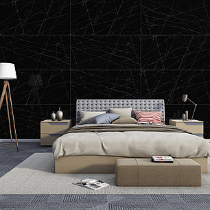 Керамогранит LV GRANITO - REVERSO BLACK (глянец), 600x1200 мм, фото 3