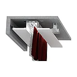 Скрытый карниз для штор СК 60 белый матовый, фото 10