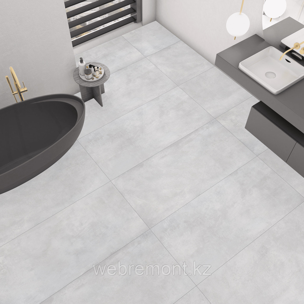 Керамогранит LV GRANITO - EDGAR WHITE (матовый), 600x1200 мм