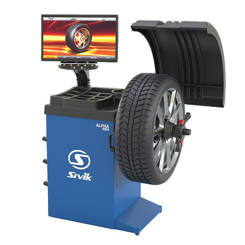 Sivik Alpha Luxe (СБМП-40 Станок для балансировки колес автомототранспортных средств (РФ, синий, новый дизайн), фото 1