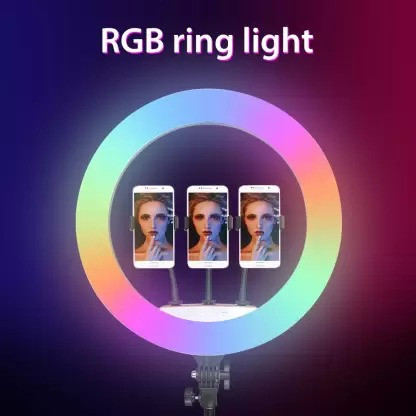 Цветная  кольцевая лампа RGB Ring Fill Light 45 см