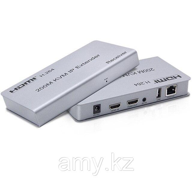 Удлинитель HDMI KVM IP RJ 45 200м - фото 1 - id-p107722544