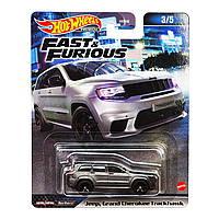 Hot Wheels Металлическая модель Jeep Grand Cherokee Trackhawk HNW48, Хот Вилс Форсаж